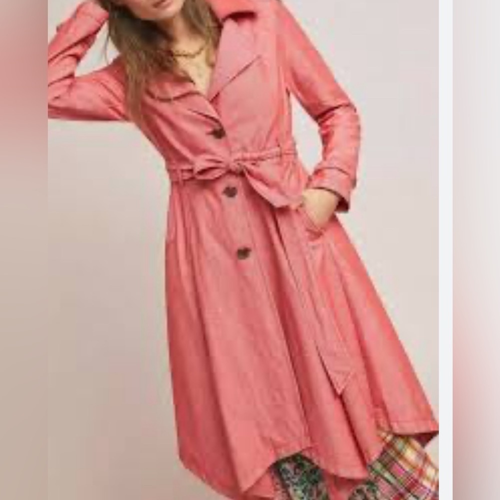 Anthropology Belted  Elle Trench Coat | Size XS